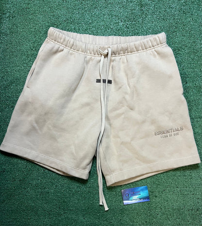 Fear of god essentials beige shorts