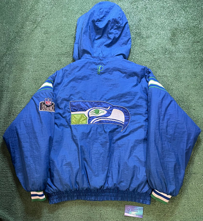 Vintage 1990s Seattle Seahawks reversible pro player Jacket
