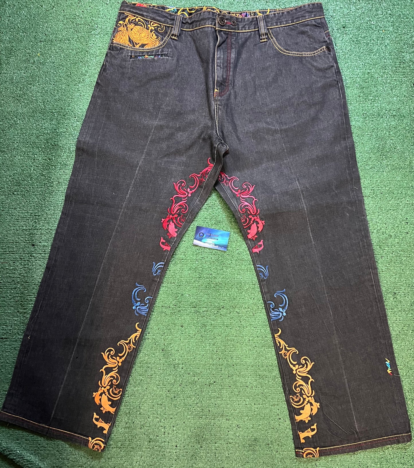 Vintage coogi embroidered jeans