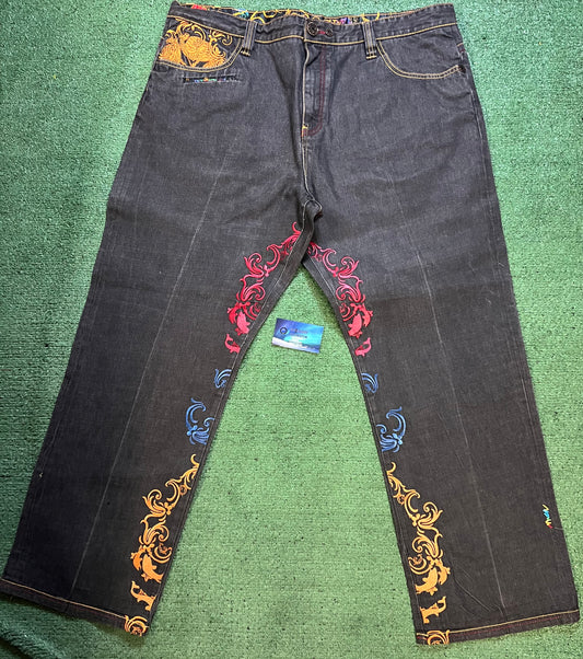 Vintage coogi embroidered jeans