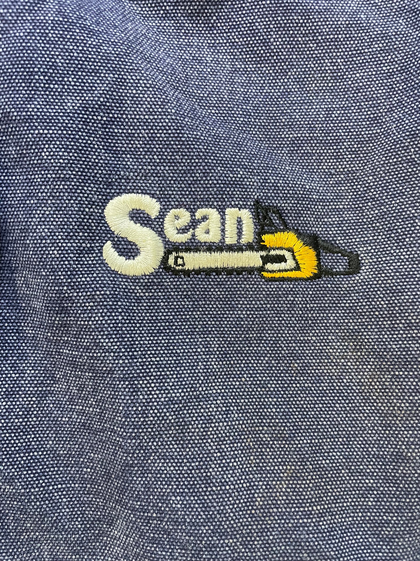Vintage Carhartt navy blue hooded jacket