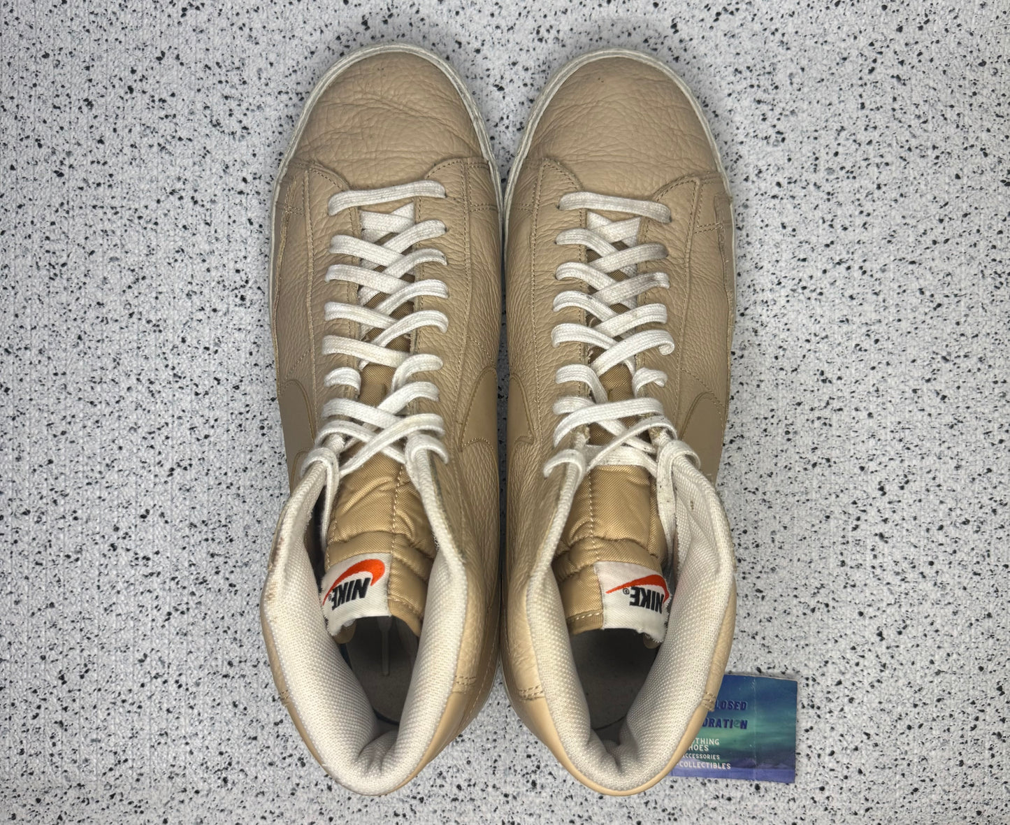 Nike Blazer Mid Premium Linen 13 Men/14.5 Women “Preowned”