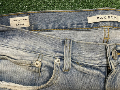 Pacsun light wash skinny jeans