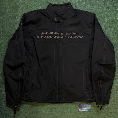 Harley Davidson black and grey jacket