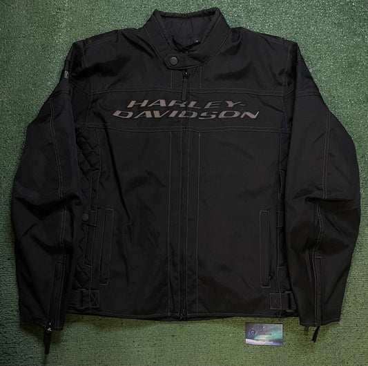 Harley Davidson black and grey jacket