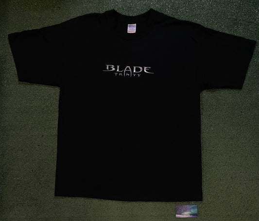 Vintage 2000s Blade trinity promo  3D letter tee