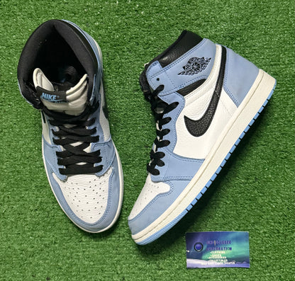 Jordan 1 University Blue 8.5 Men/10 Women “Preowned”
