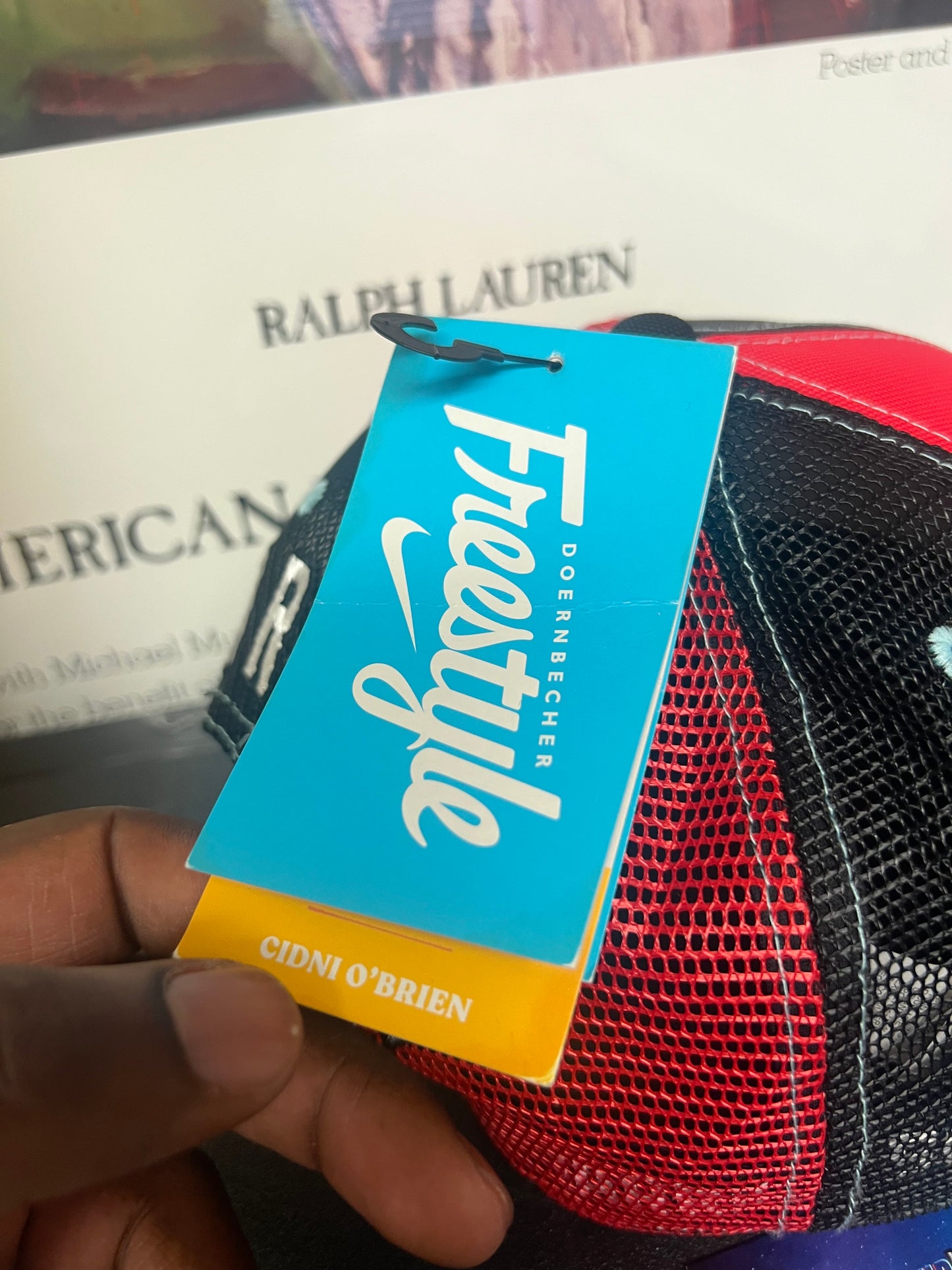 Nike Doernbecher black and red hat