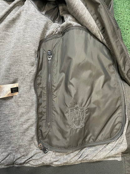 Massimo Dutti grey bomber jacket