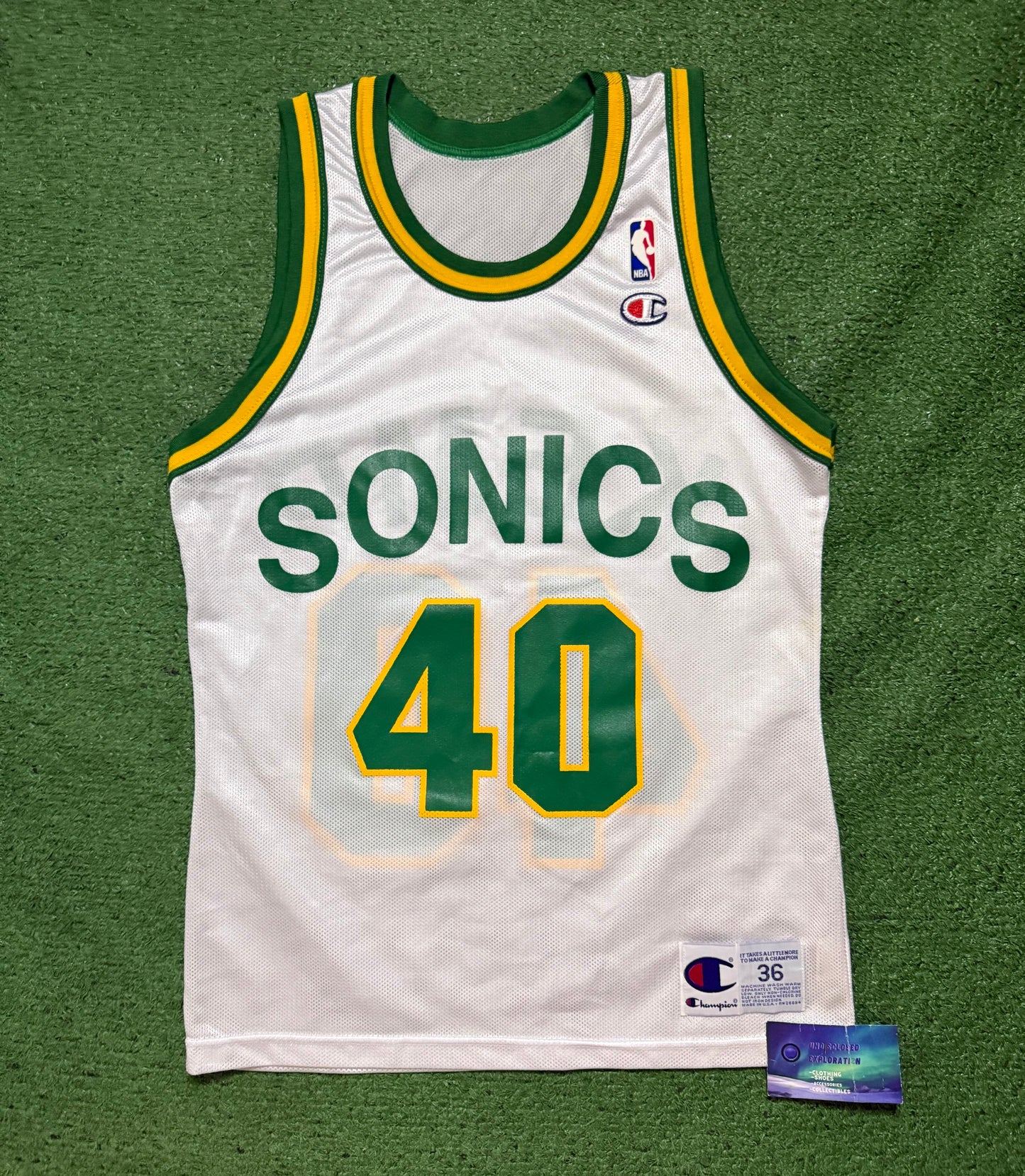 Vintage Shawn Kemp SuperSonics Jersey Champion