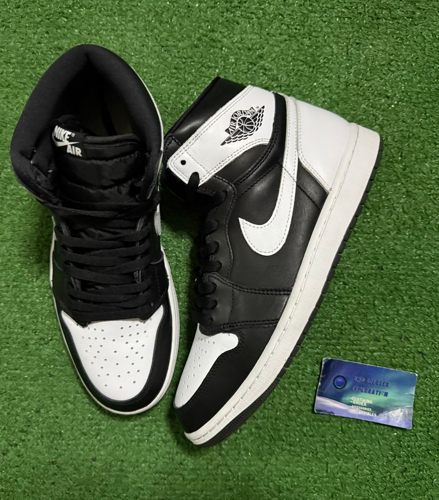 Jordan 1 High Black White 10 Men/11.5 Women “Preowned”