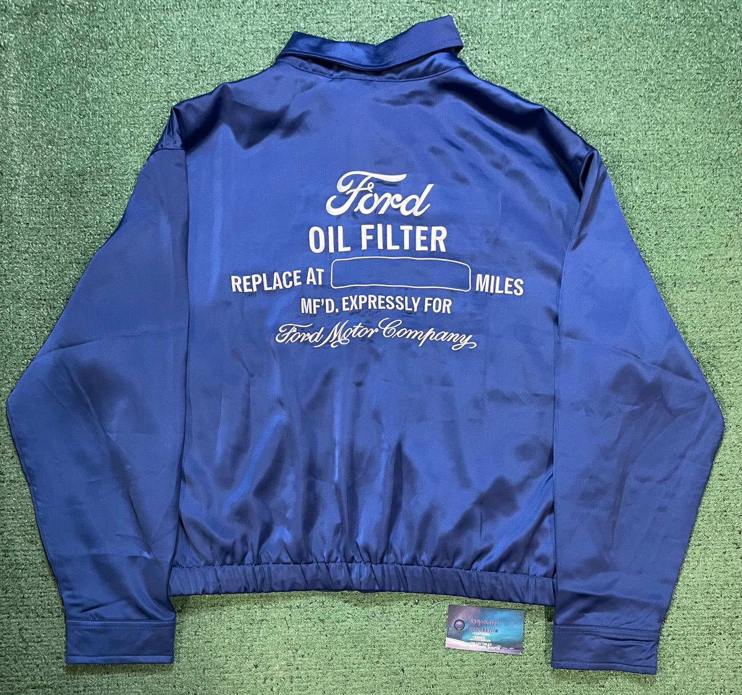 Ford motor company blue satin jacket