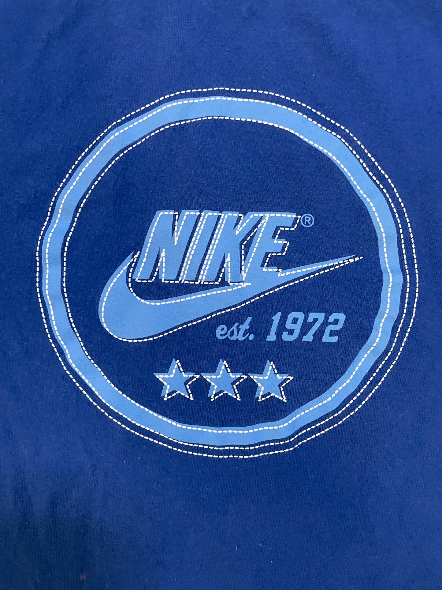 Vintage 2000s Nike Circle logo blue tee