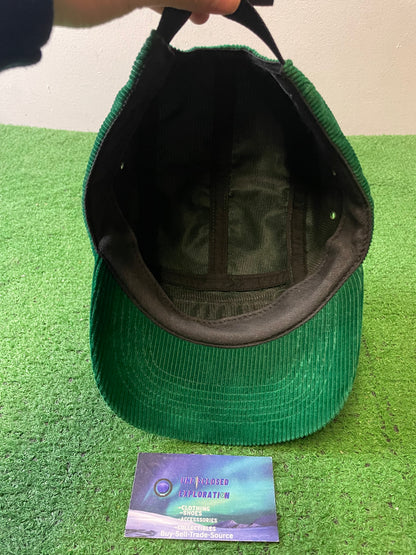 Supreme corduroy green box logo  hat