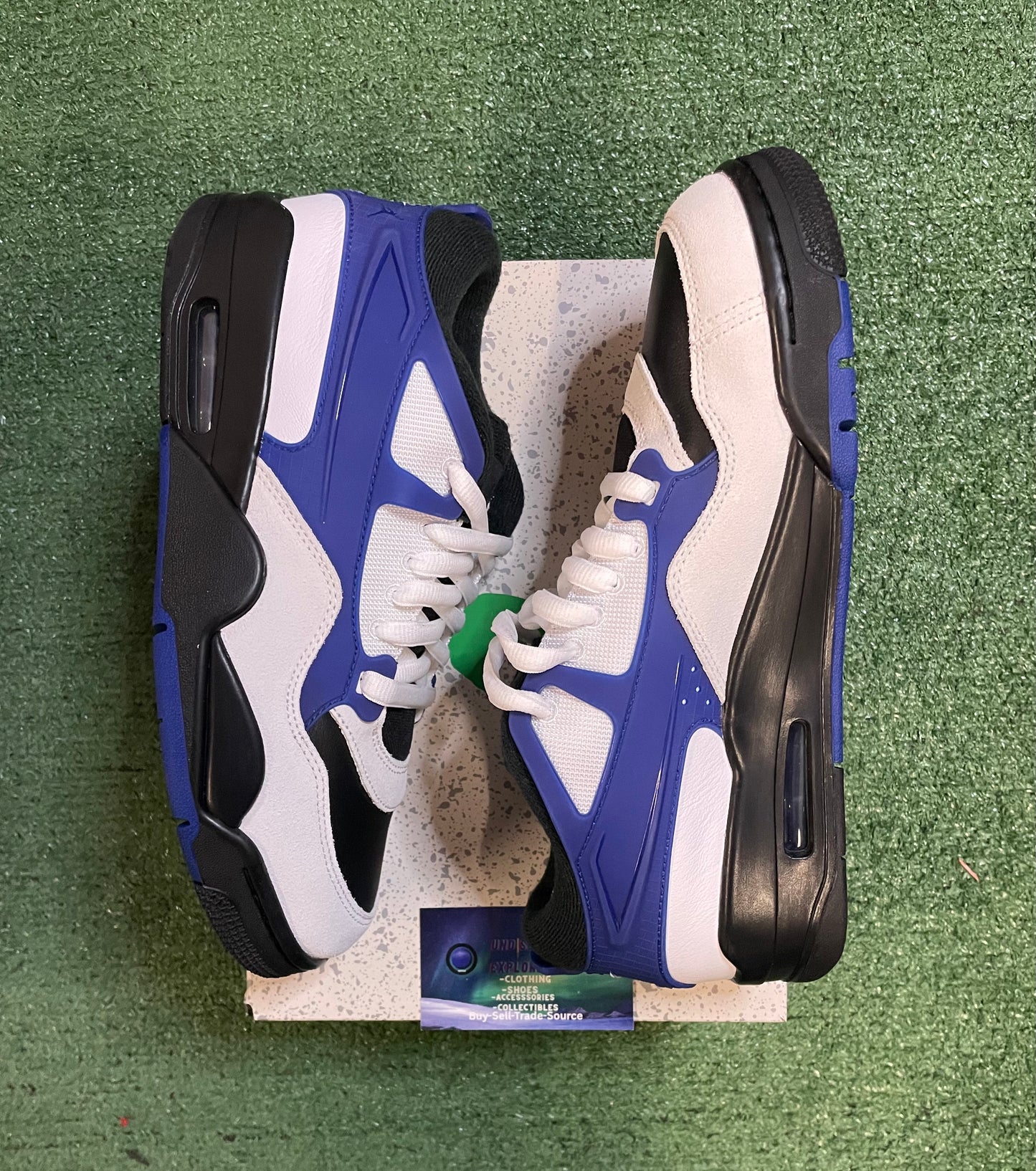 Air Jordan 4 RM black summit white racer blue motorsports
