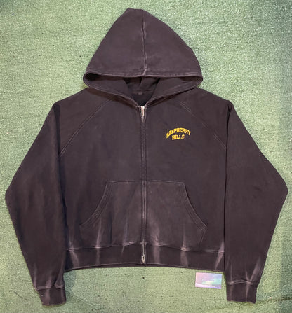 Gv Gallery Raspberry Hills black and yellow zipup hoodie