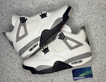 Jordan 4 White Cement 9 Men/10.5 Women “Preowned”