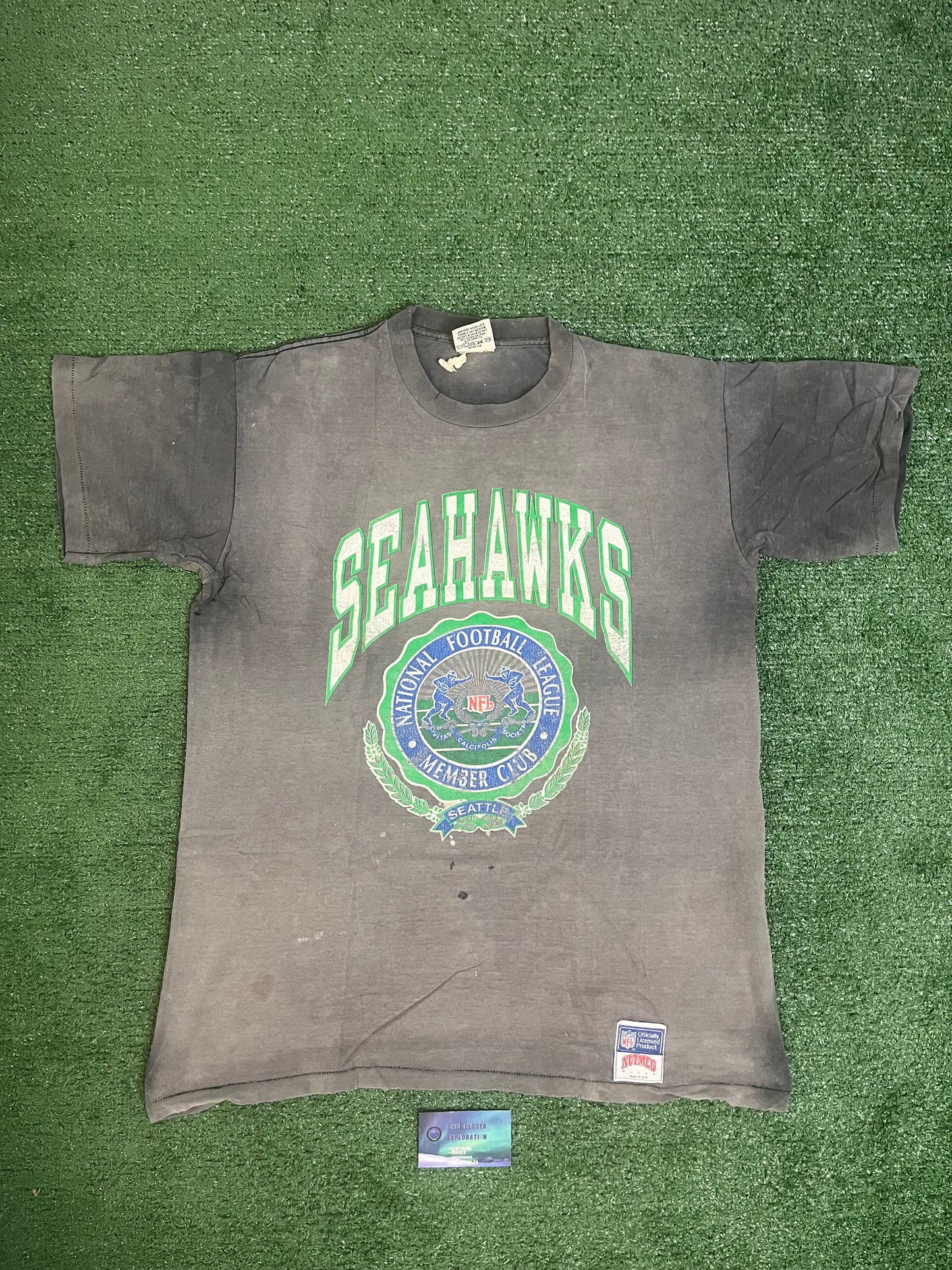 Vintage Seattle Seahawks NFL  members club tee