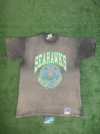 Vintage Seattle Seahawks NFL  members club tee