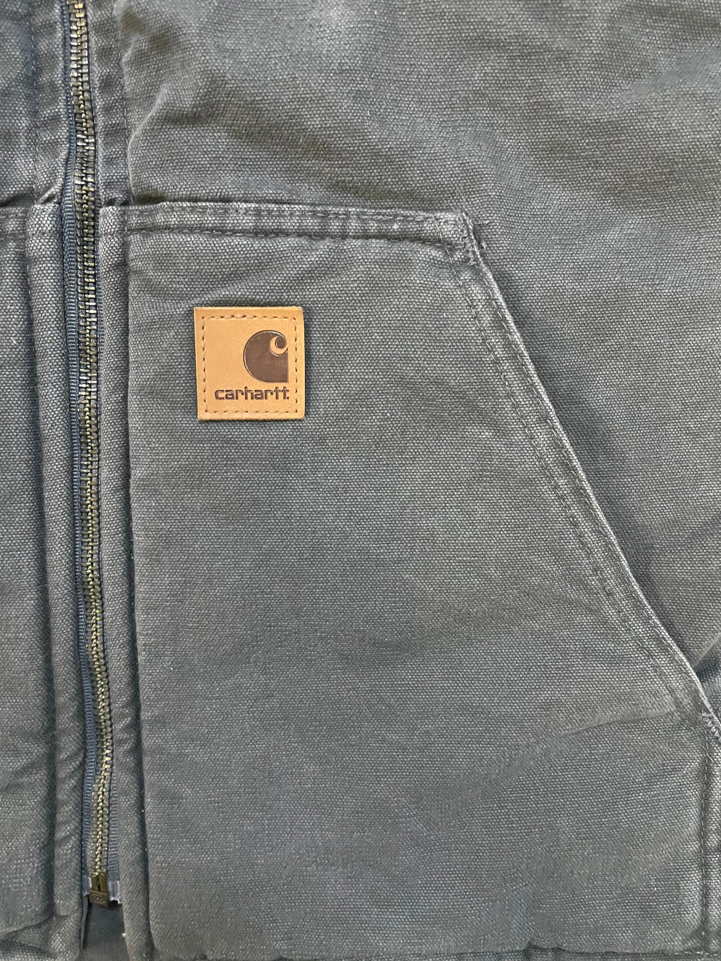 Vintage carhartt grey Sherpa vest