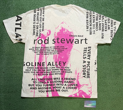 Vintage 1990s Rod Stewart all over print tee