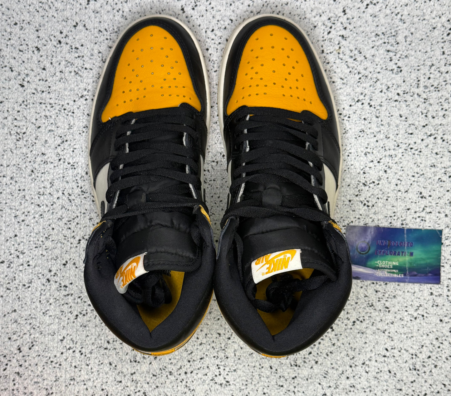 Jordan 1 Yellow Toe Taxi 10 Men/11.5 Women “Preowned”