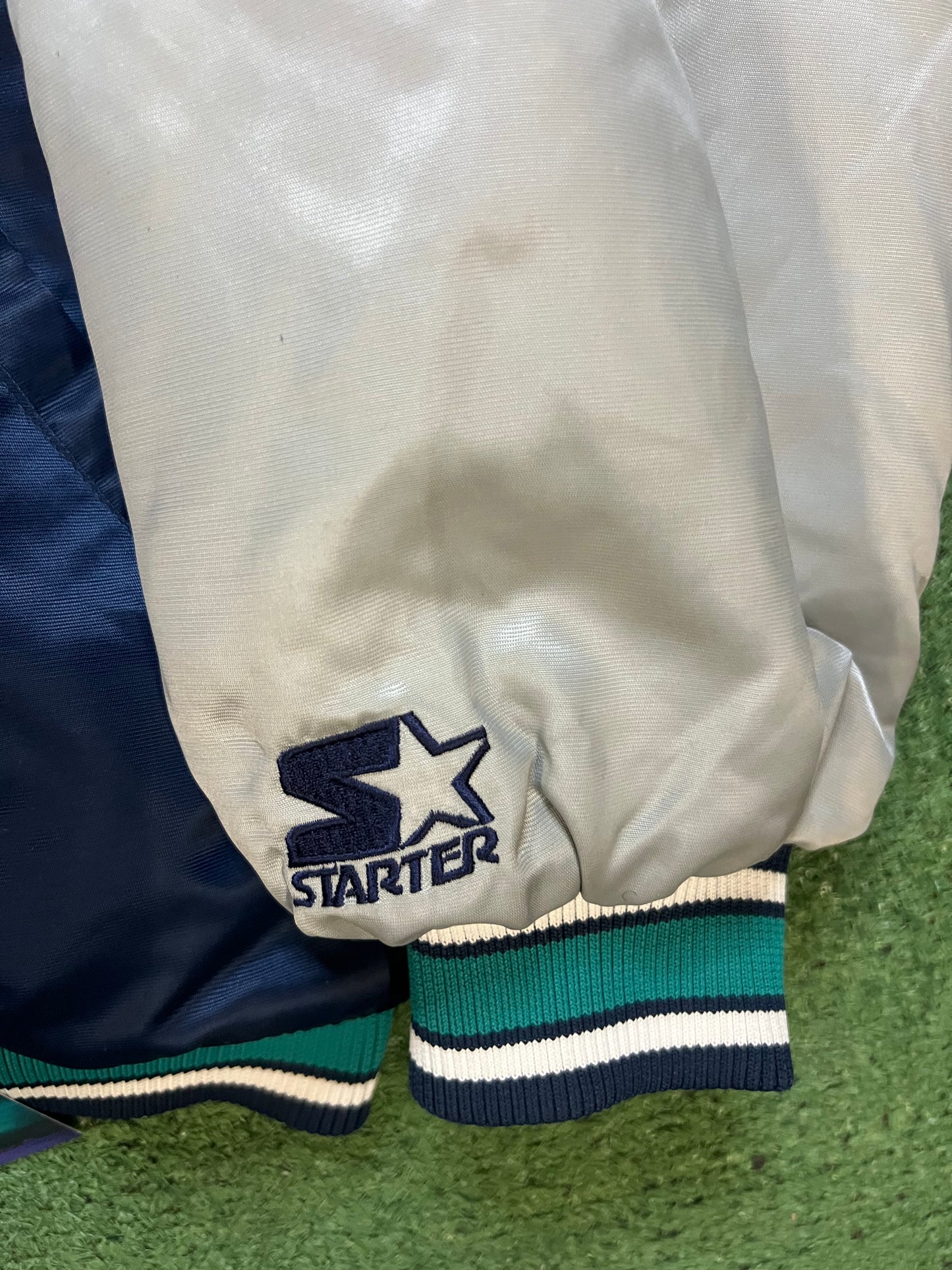 vintage 1990s Starter Seattle Mariners Diamond Collection satin jacket