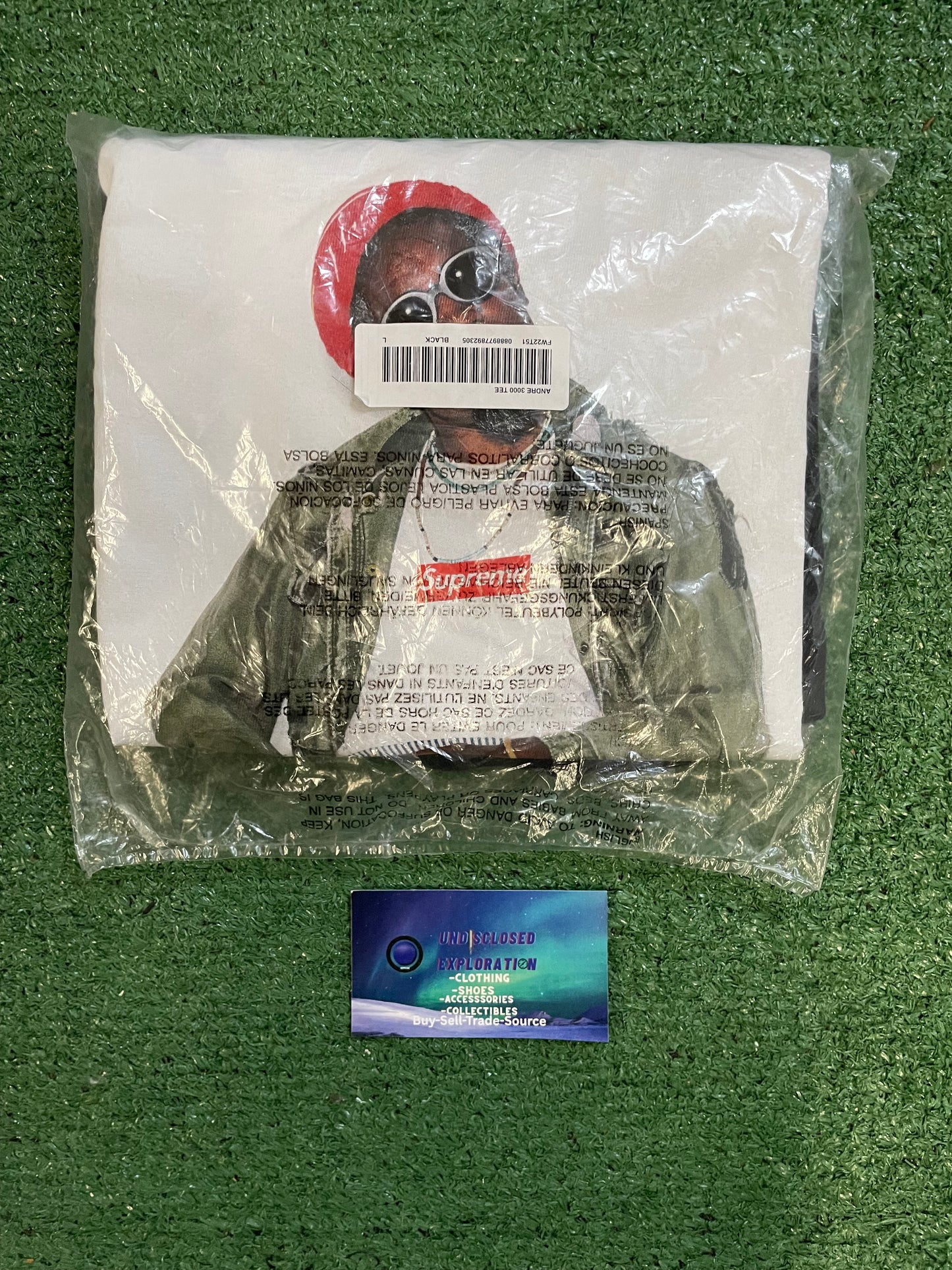 Supreme Andre 3000 black tee