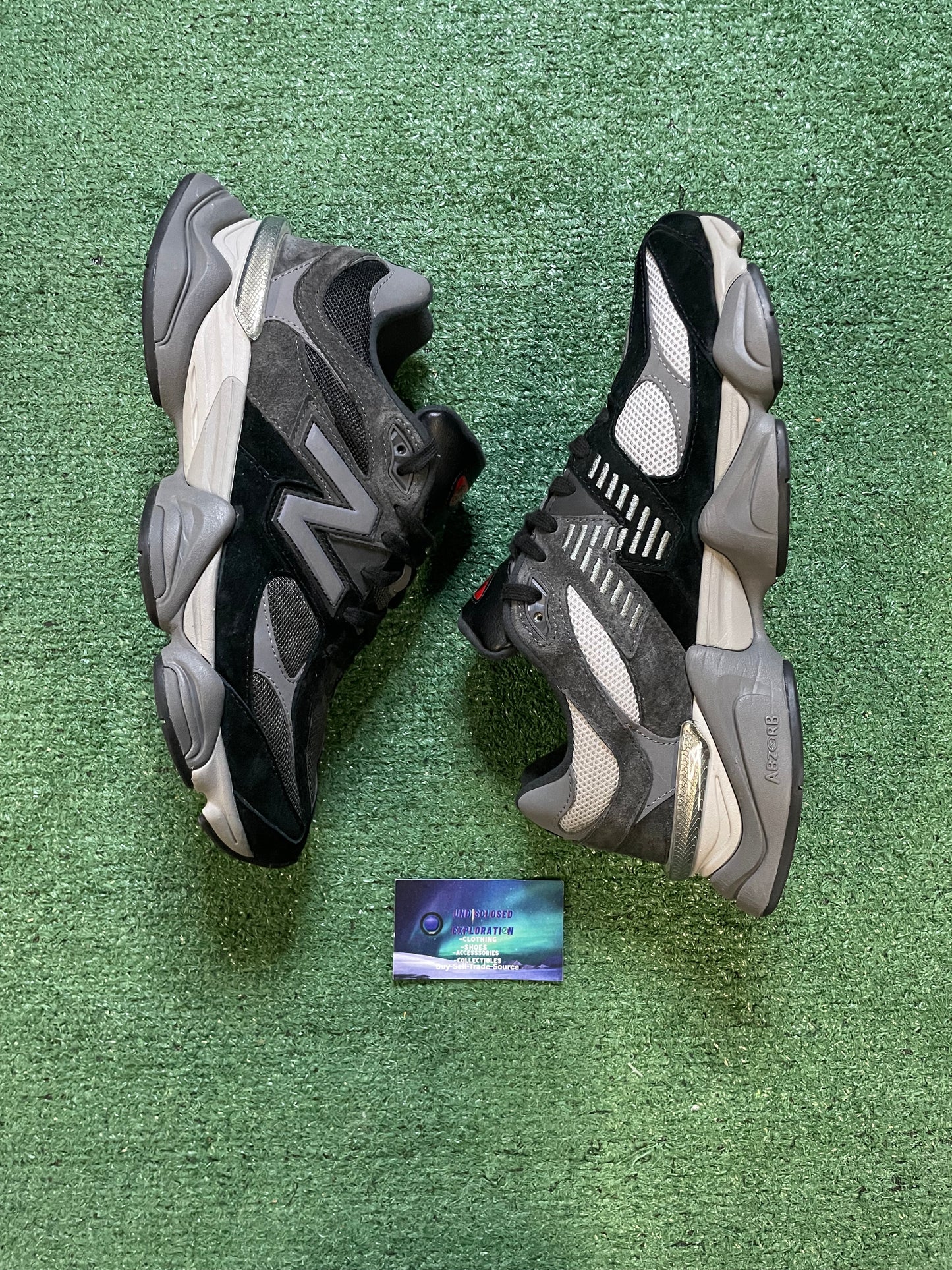 New Balance 9060 black castlerock grey size 11men/12.5women