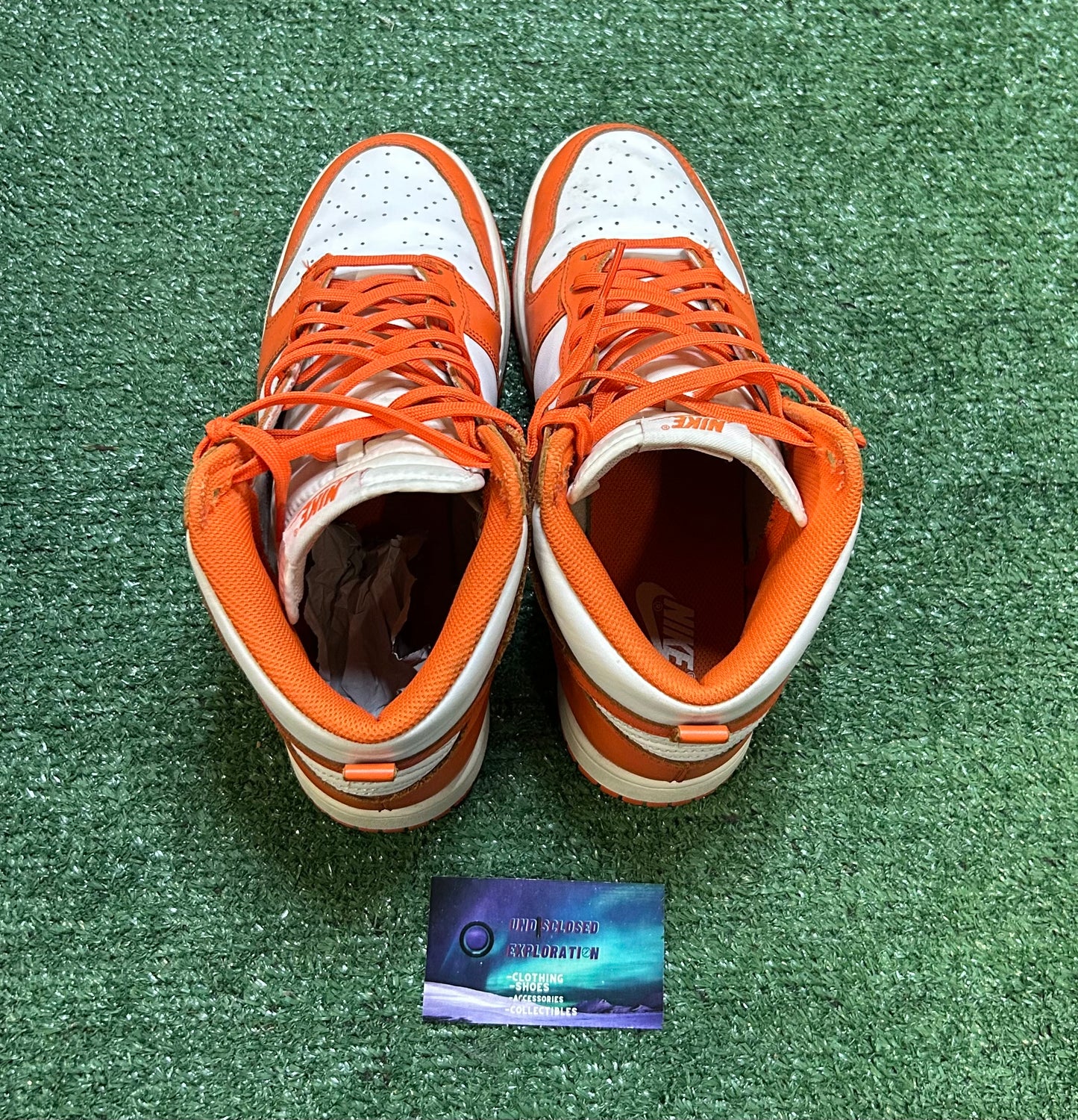 Nike dunk high Syracuse 2021 size 8.5men/10women