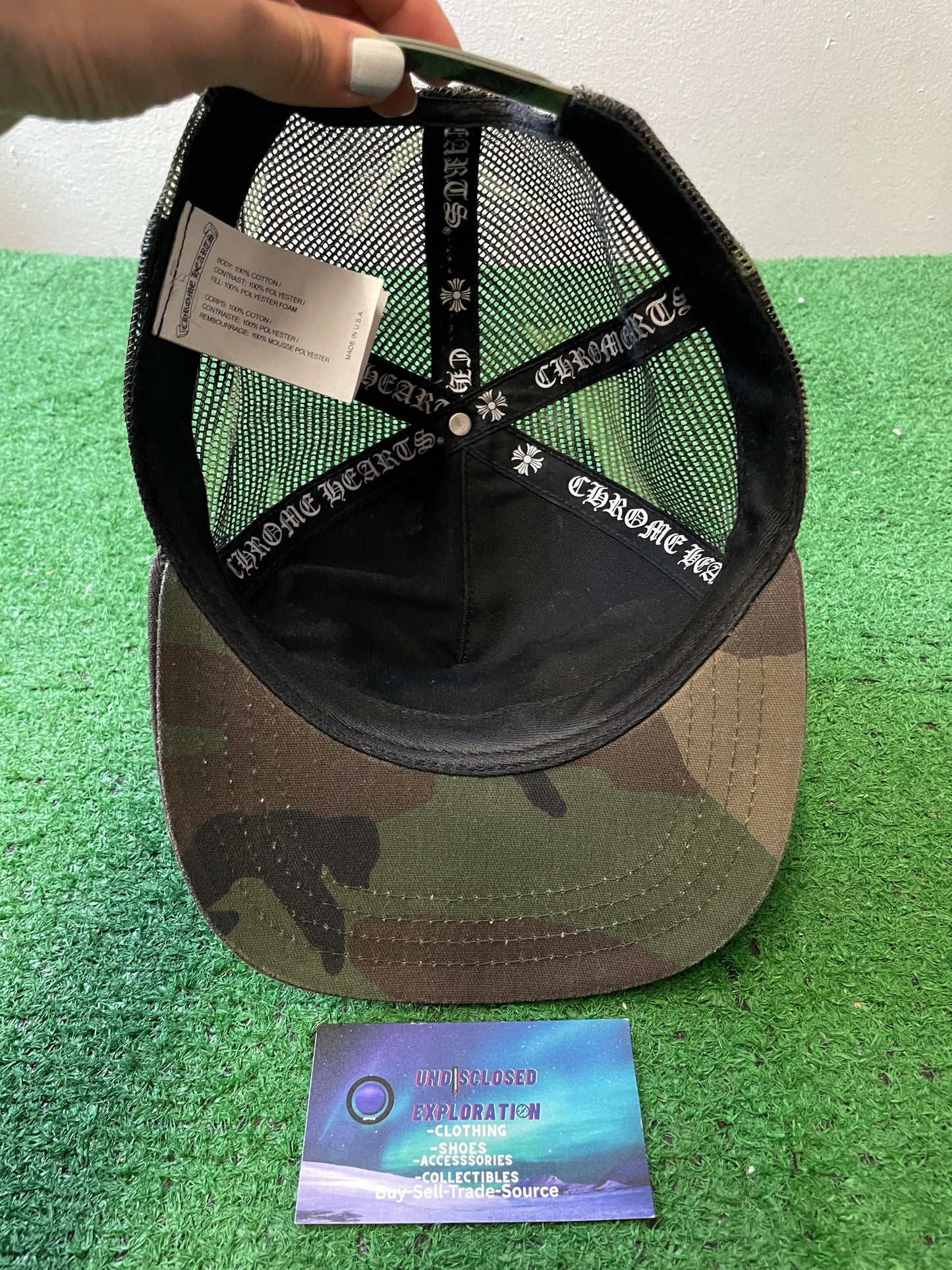 Chrome Hearts Hollywood camo hat