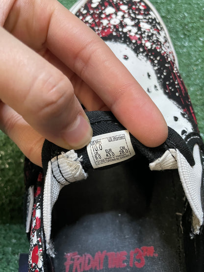 Vans House of Terror Friday the 13th Jason Voorhees slip on size 10men/11.5women
