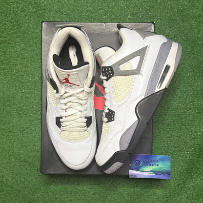 Jordan 4 White Cement 2012 10 Men/11.5 Women “Preowned”