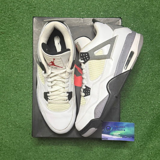 Jordan 4 White Cement 2012 10 Men/11.5 Women “Preowned”