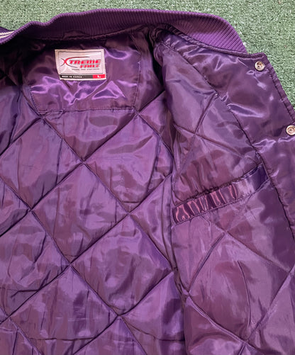 Vintage Washington Huskies university of Washington satin bomber jacket
