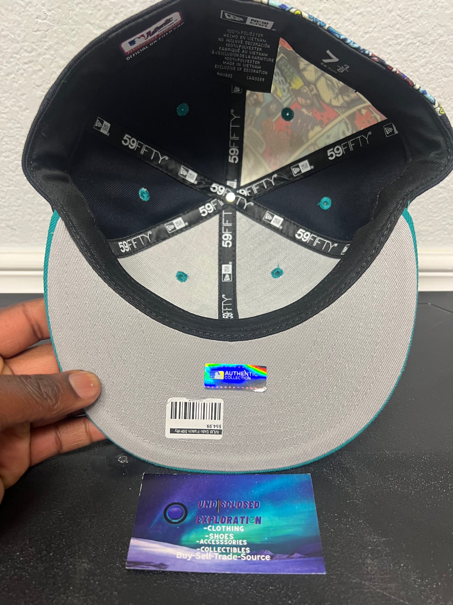 Seattle mariners comic fitted hat