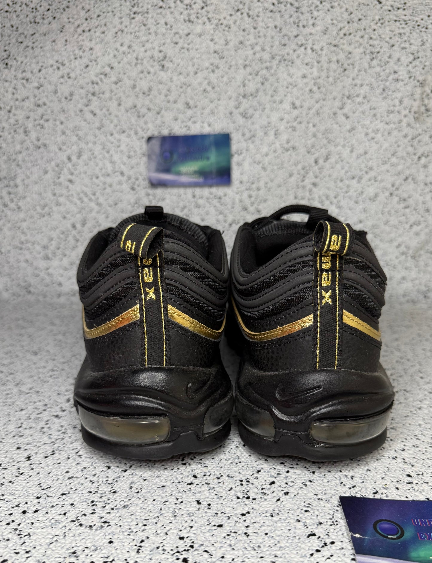 Nike Air Max 97 Black Gold 12 Men/13.5 Women “Preowned”