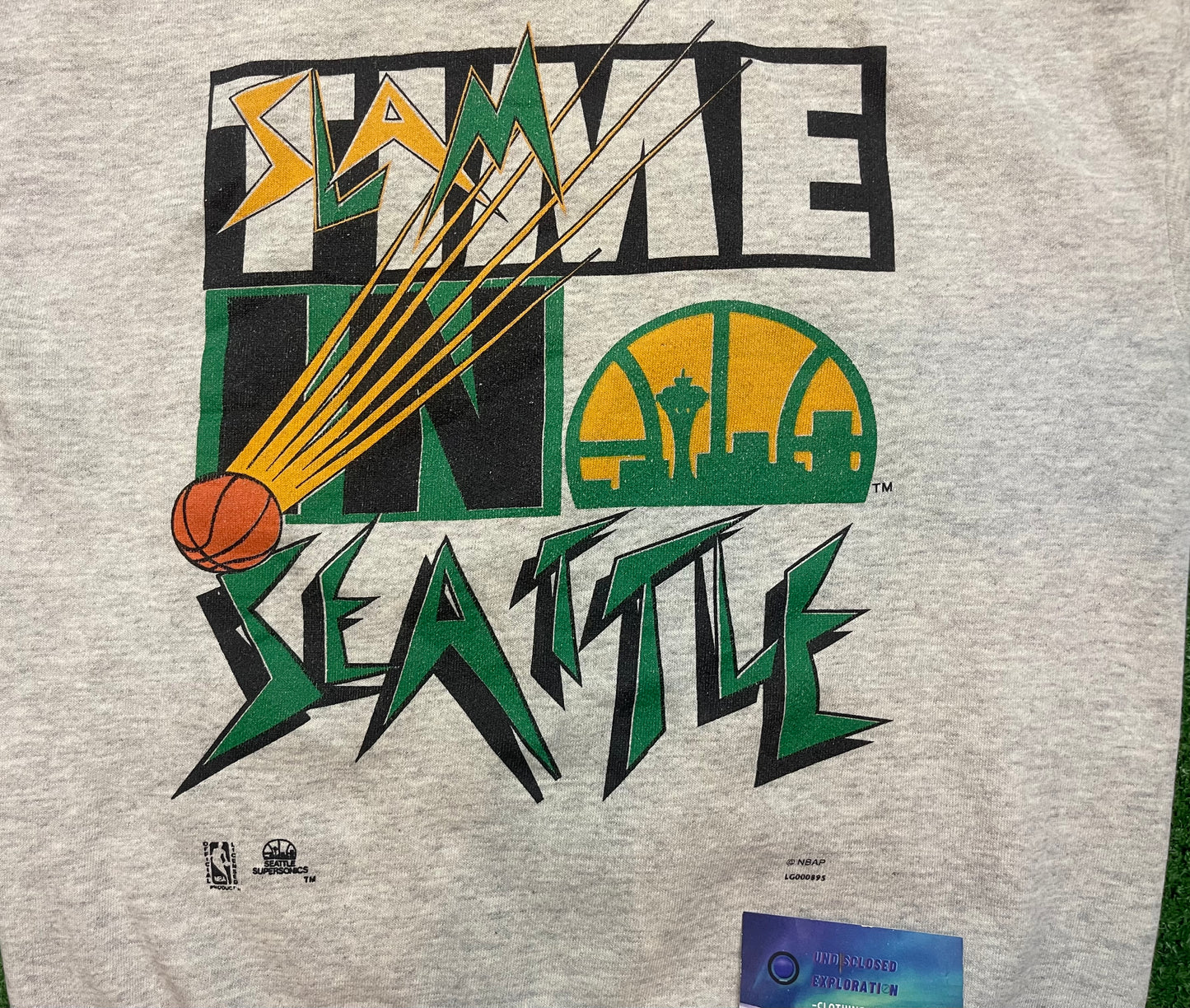 Vintage Seattle SuperSonics Double Side Crewneck