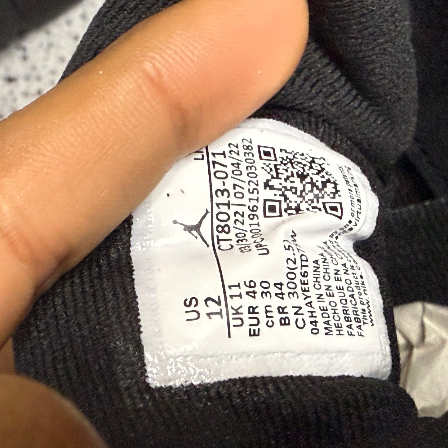 Jordan 12 Black Taxi