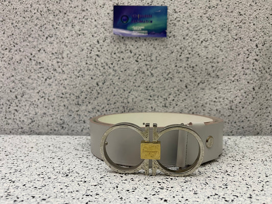 Ferragamo White Belt
