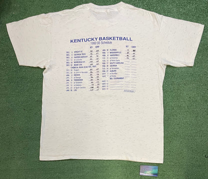 Vintage 1992 University of Kentucky Wildcats basketball tee