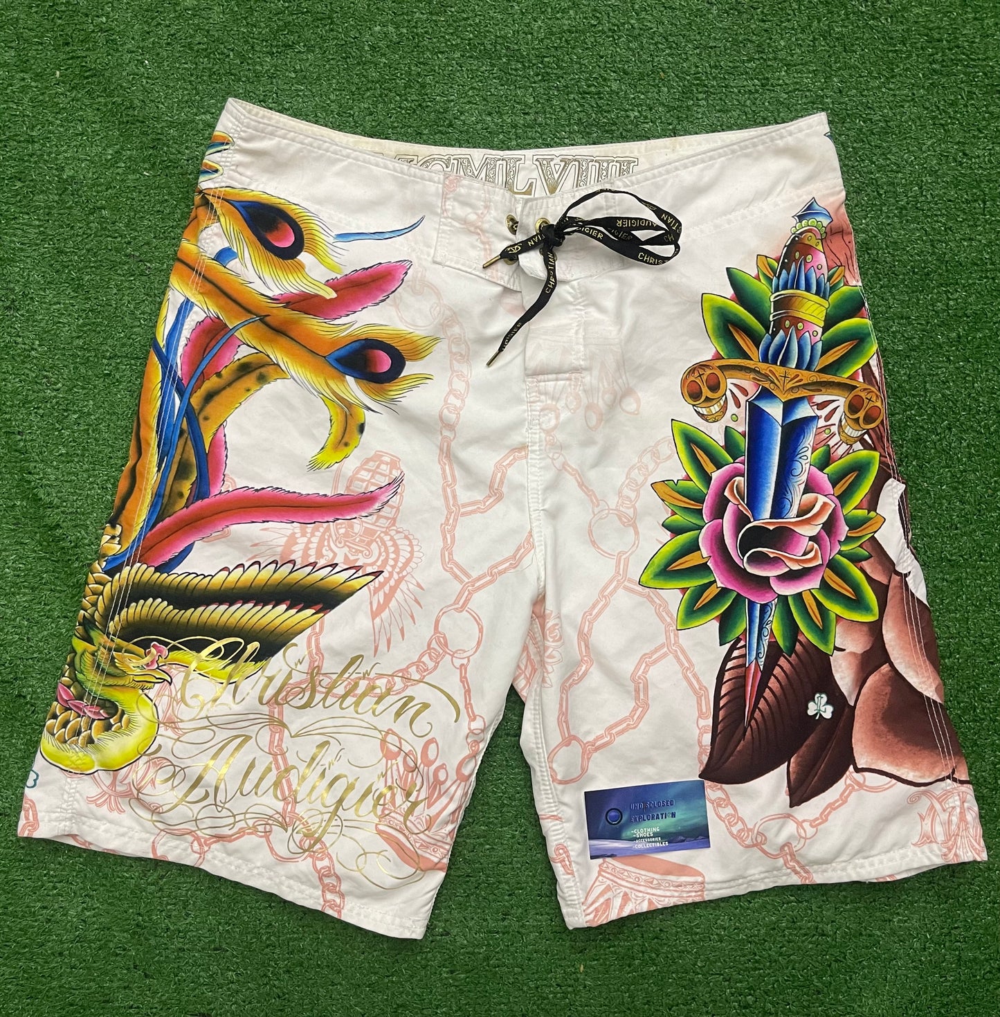 Vintage Ed Hardy Swim Shorts