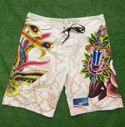 Vintage Ed Hardy Swim Shorts