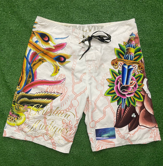 Vintage Ed Hardy Swim Shorts