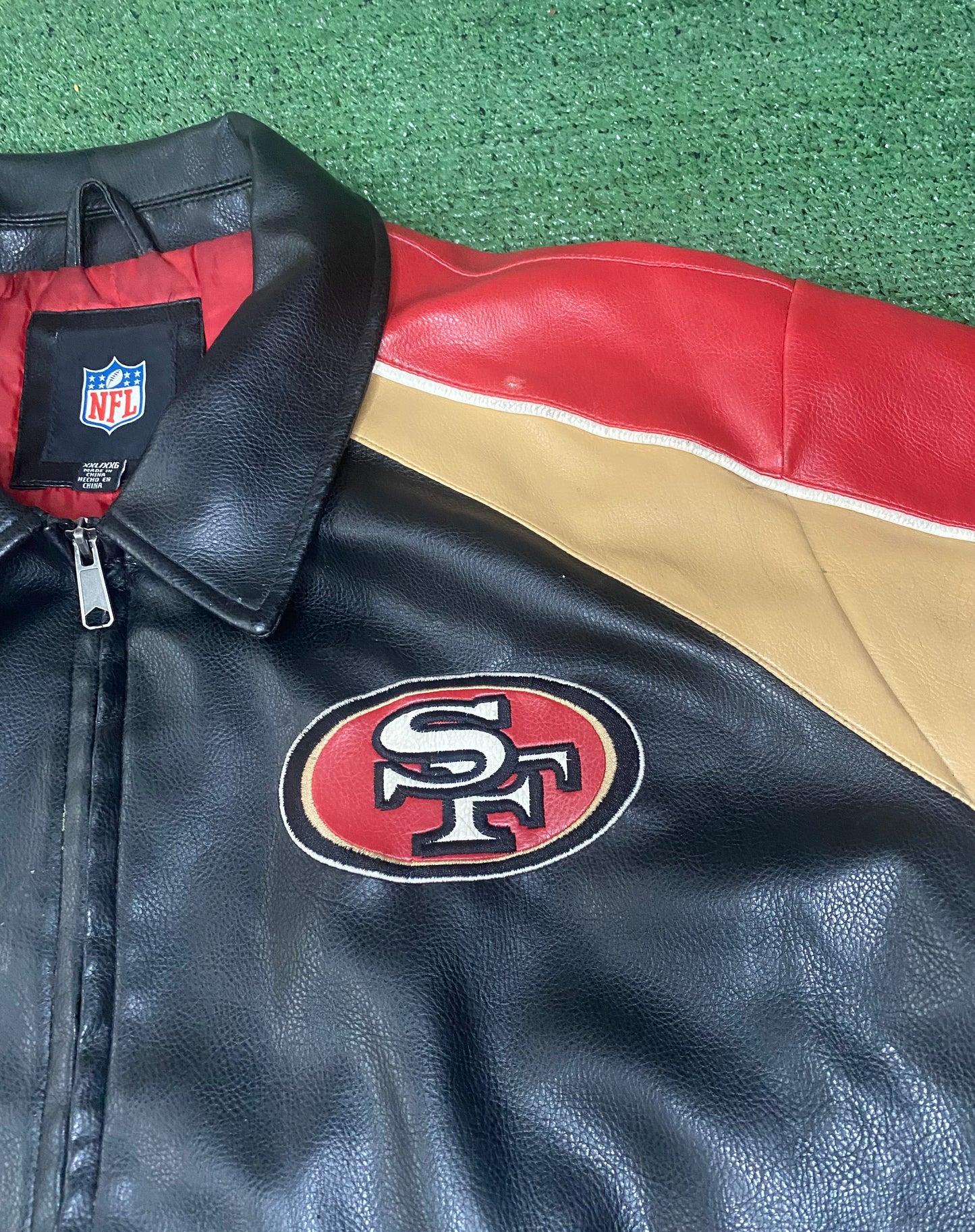 Vintage 49ers leather jacket