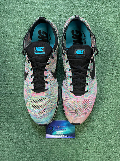 Nike Flyknit Racer multicolor black size 13men/14.5women