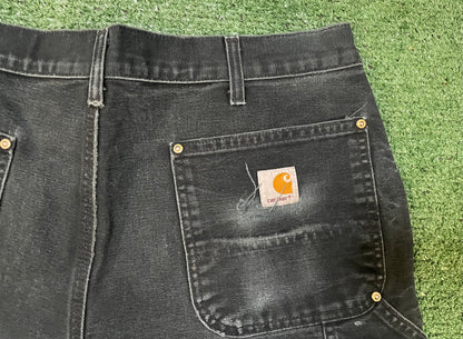 Vintage 2000s Carhartt black double knees pants