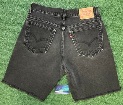 Vintage Levi 550 black Jean shorts