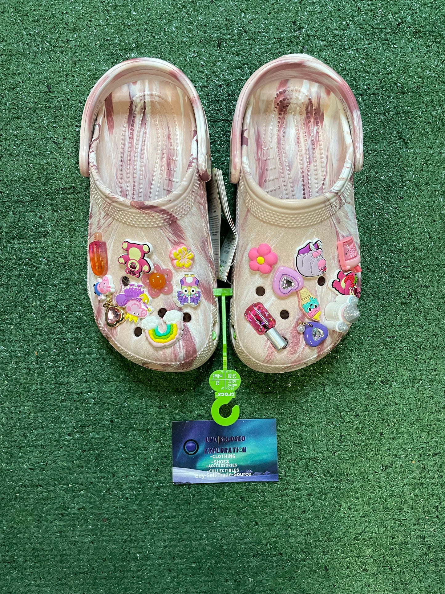 Crocs Classic Marbled Clog with jibbitz charms