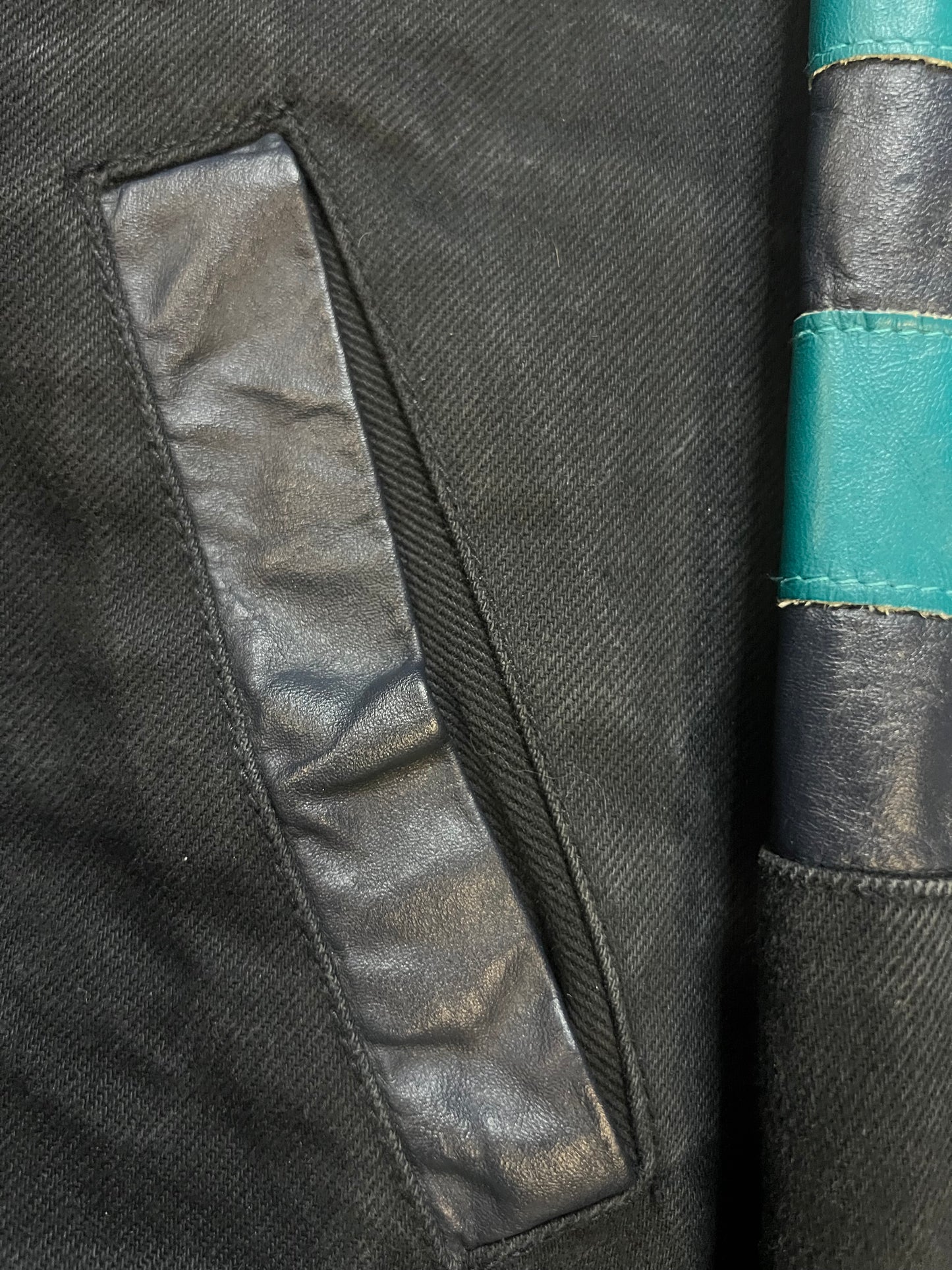 Vintage 1990s Seattle mariners Jeff Hamilton leather jacket